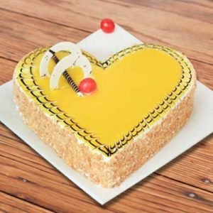Heart-Shaped-Butterscotch - Mohali Bakers
